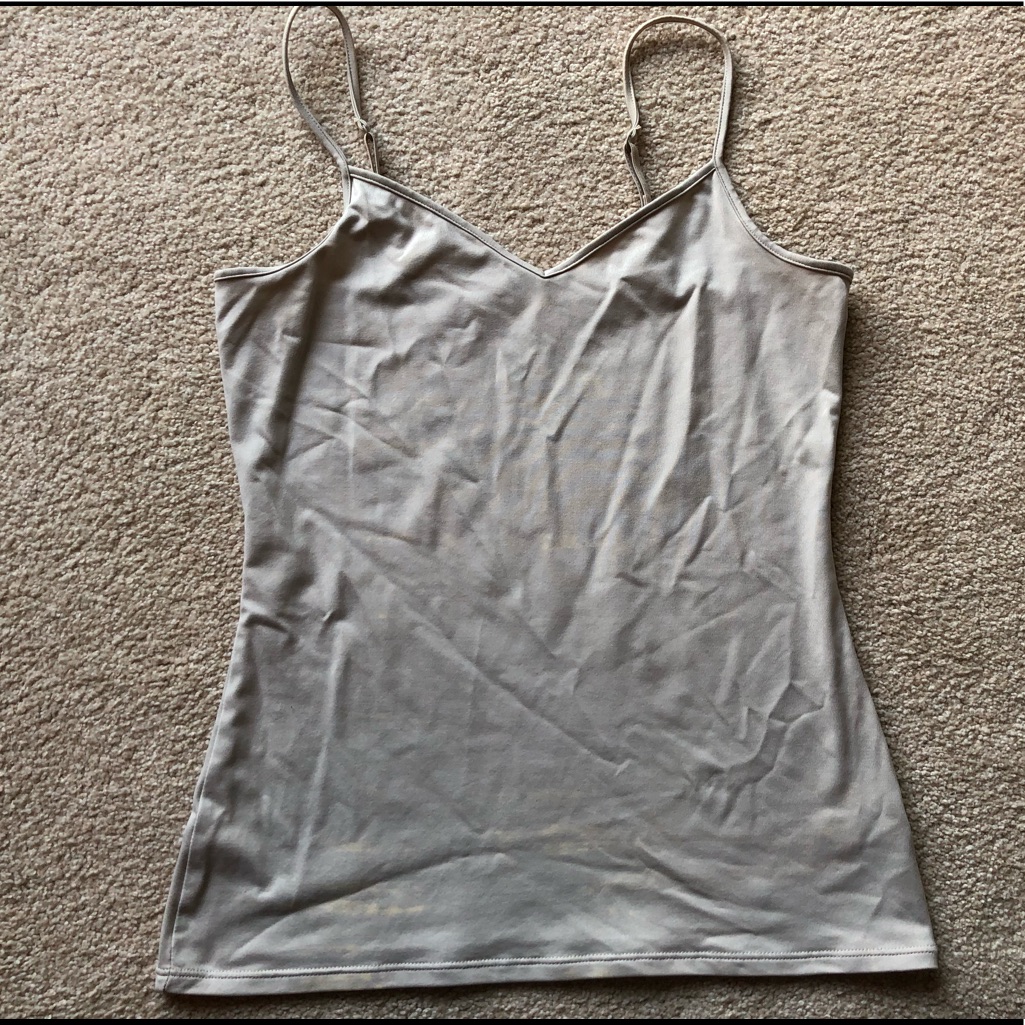 Express Basic Solid Cami Tank Top V Neck Small
